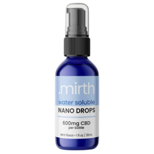 Load image into Gallery viewer, Water Soluble Nano CBD Drops 600mg – Peppermint
