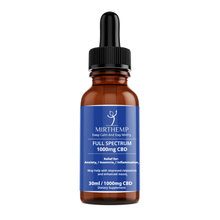 Load image into Gallery viewer, CBD Tincture 1000mg Full Spec - Natural
