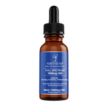 Load image into Gallery viewer, CBD Tincture 1000mg Full Spec - Natural
